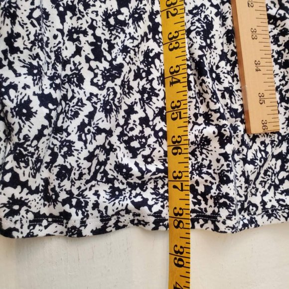 Loveappella Navy Blue and White Maxi Skirt - Picture 2 of 9